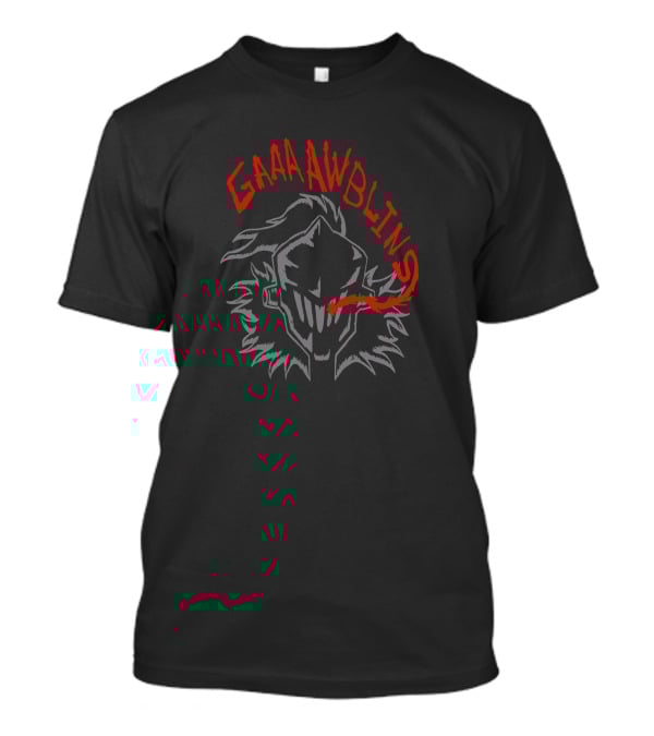 GAAAAAWBLINS Red Variant Knight Helmet With Spiked Armor T-Shirt