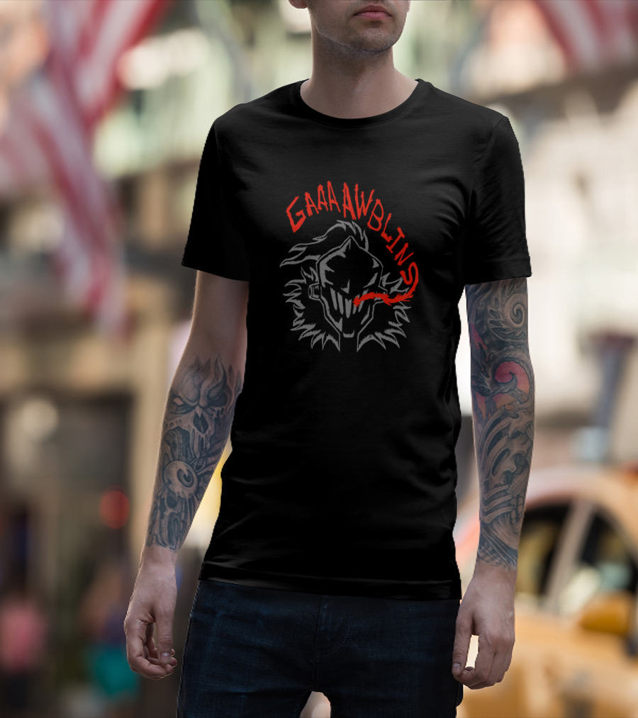 GAAAAAWBLINS Red Variant Knight Helmet With Spiked Armor T-Shirt