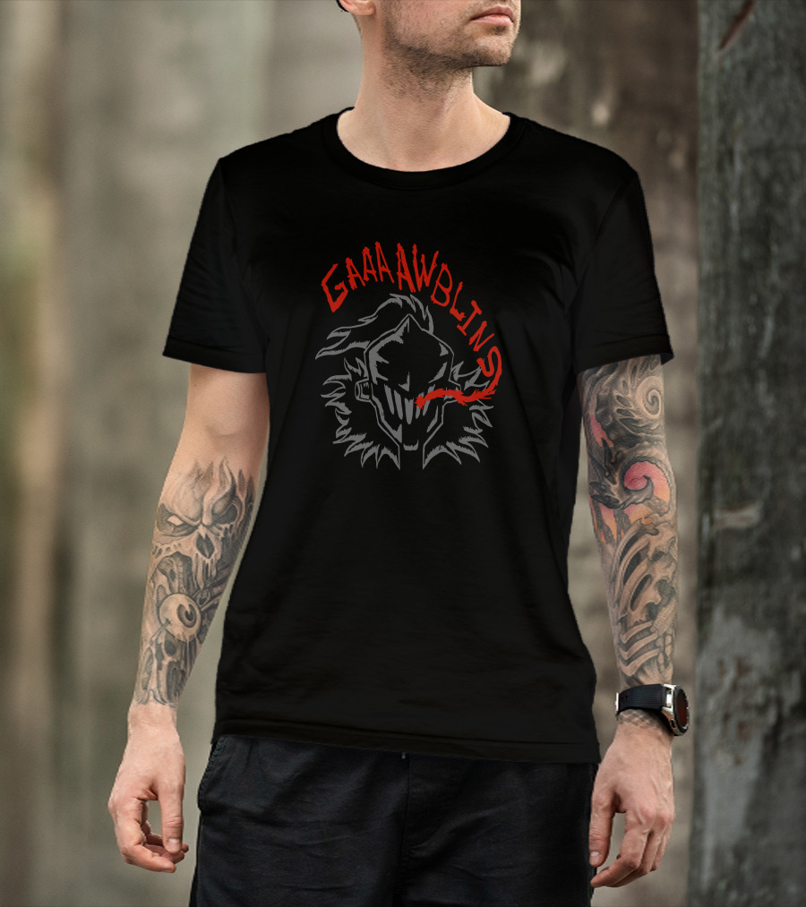 GAAAAAWBLINS Red Variant Knight Helmet With Spiked Armor T-Shirt