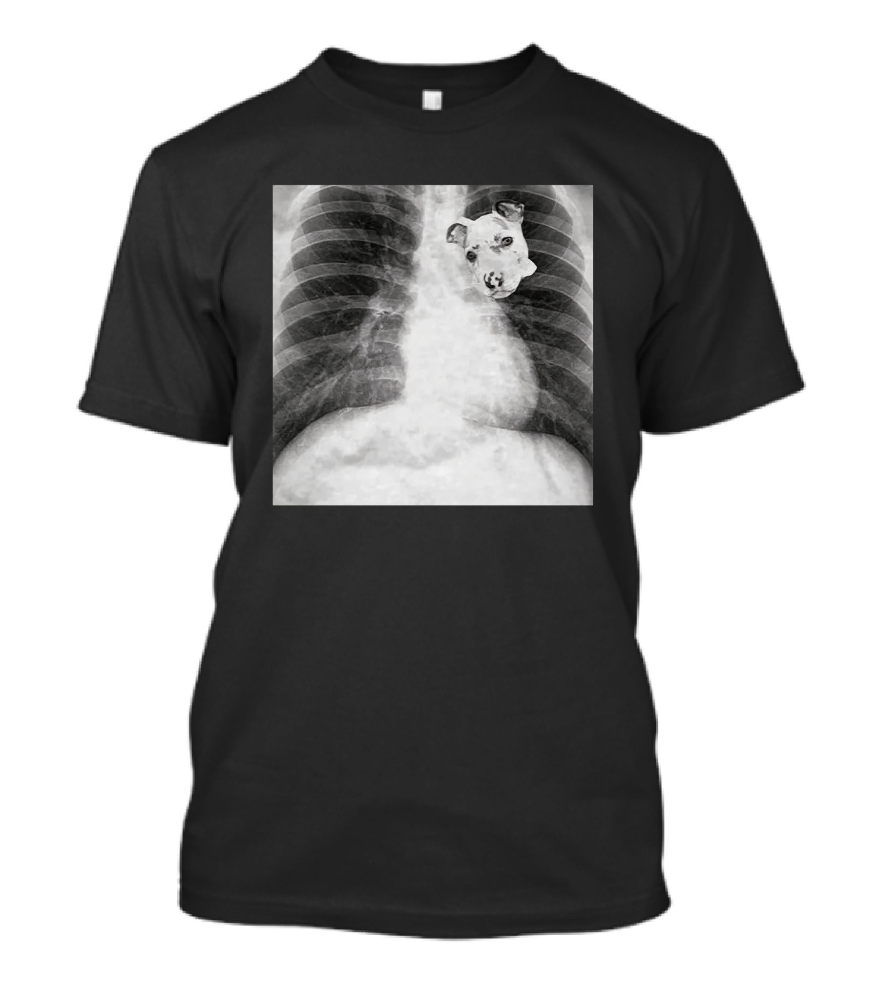 Dawg In Him X-Ray Puppy Chest Image T-Shirt