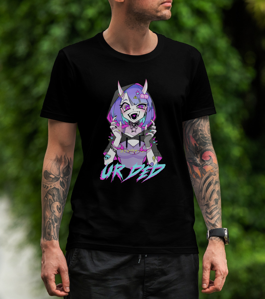 UR DED Kawaii Demon Anime Aesthetic T-Shirt