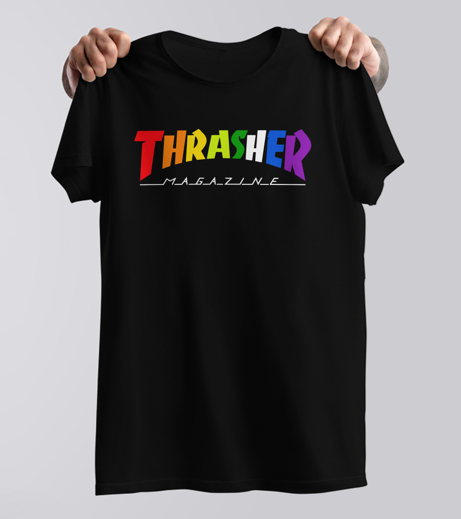 Thrasher Magazine Pride Rainbow Colors T-Shirt