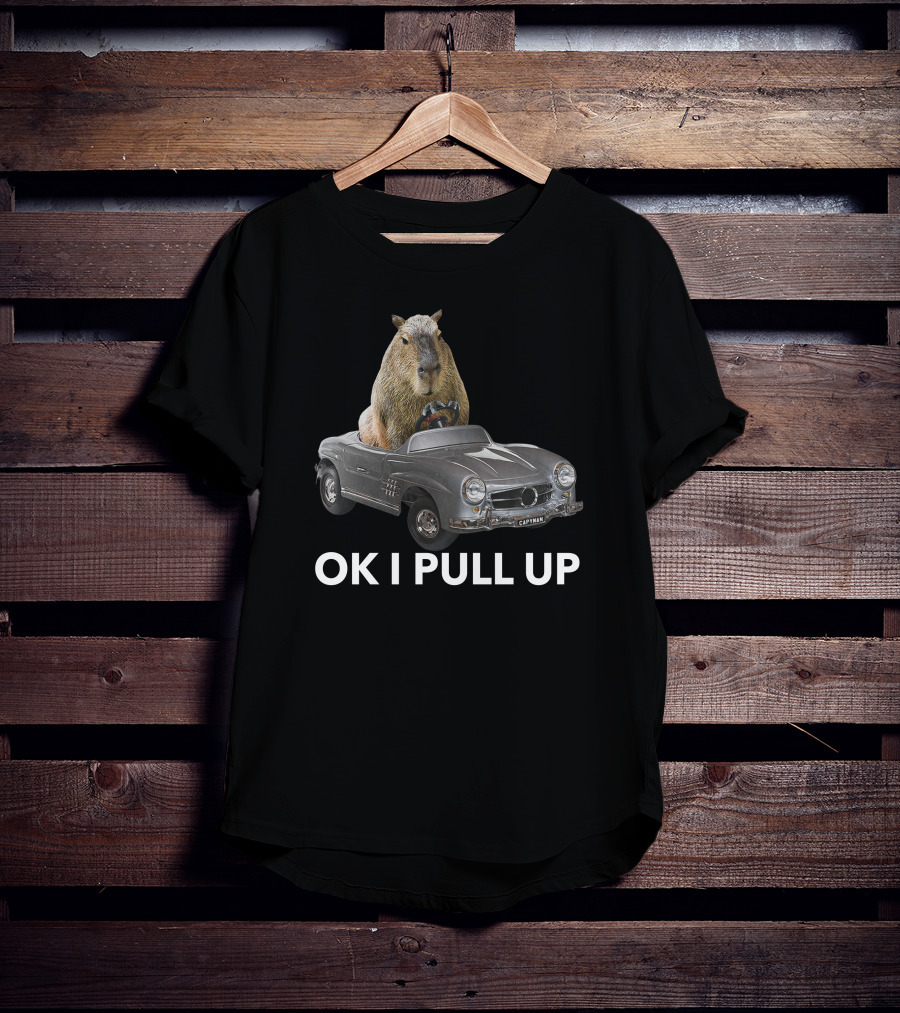 Capybaraman Driving Mercedes Capy Car T-Shirt