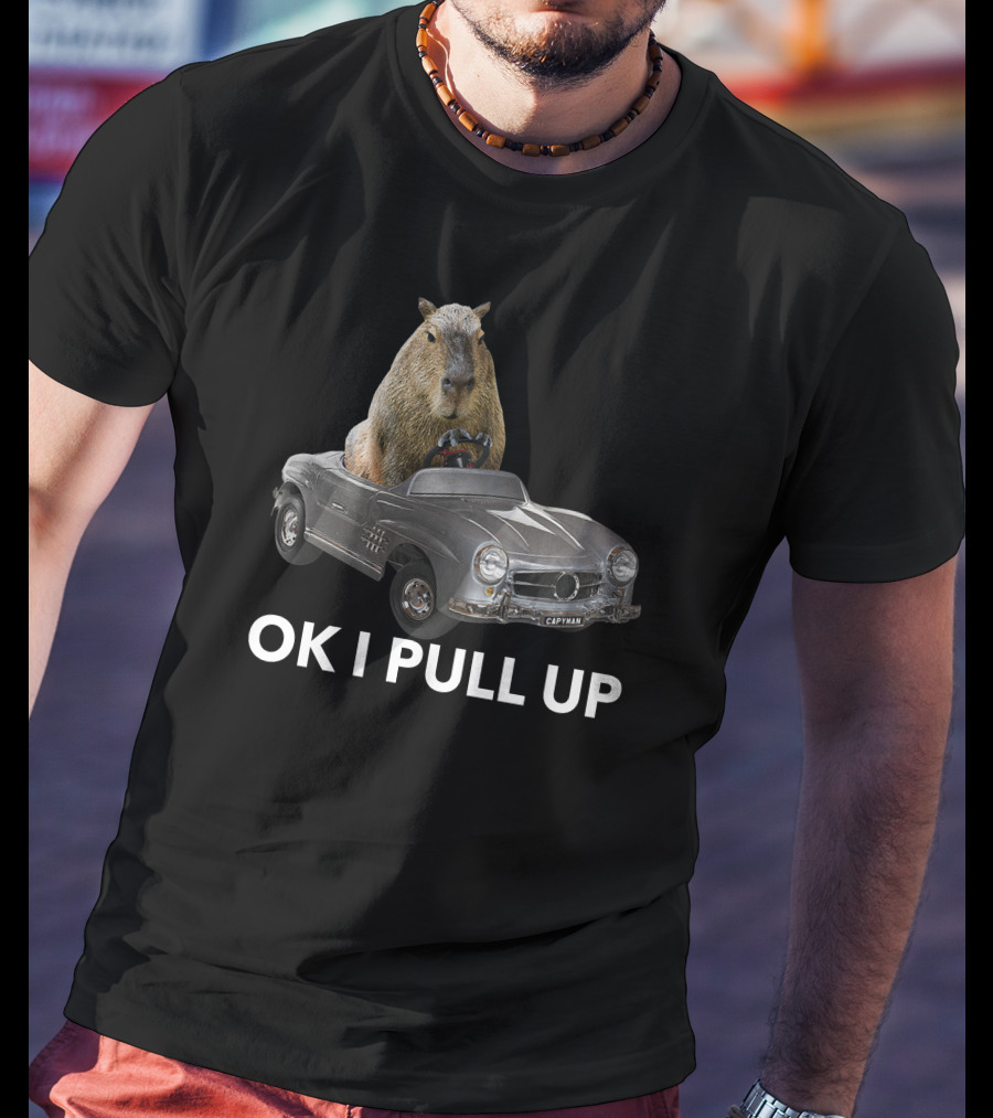 Capybaraman Driving Mercedes Capy Car T-Shirt
