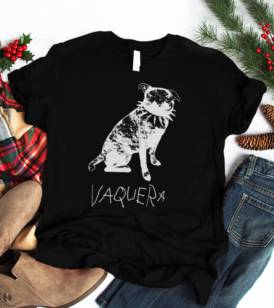 Vaquera Punk Dog Cowboy Hat Bandana Bold Attitude T-Shirt