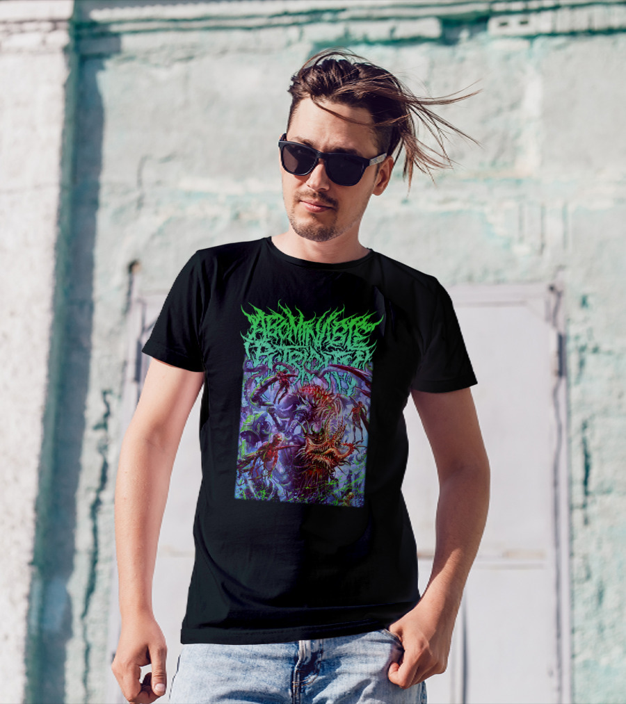 Grotesque Cybernetic Optimization Morbidly Unique Bio-Mechanical Horror Creature T-Shirt