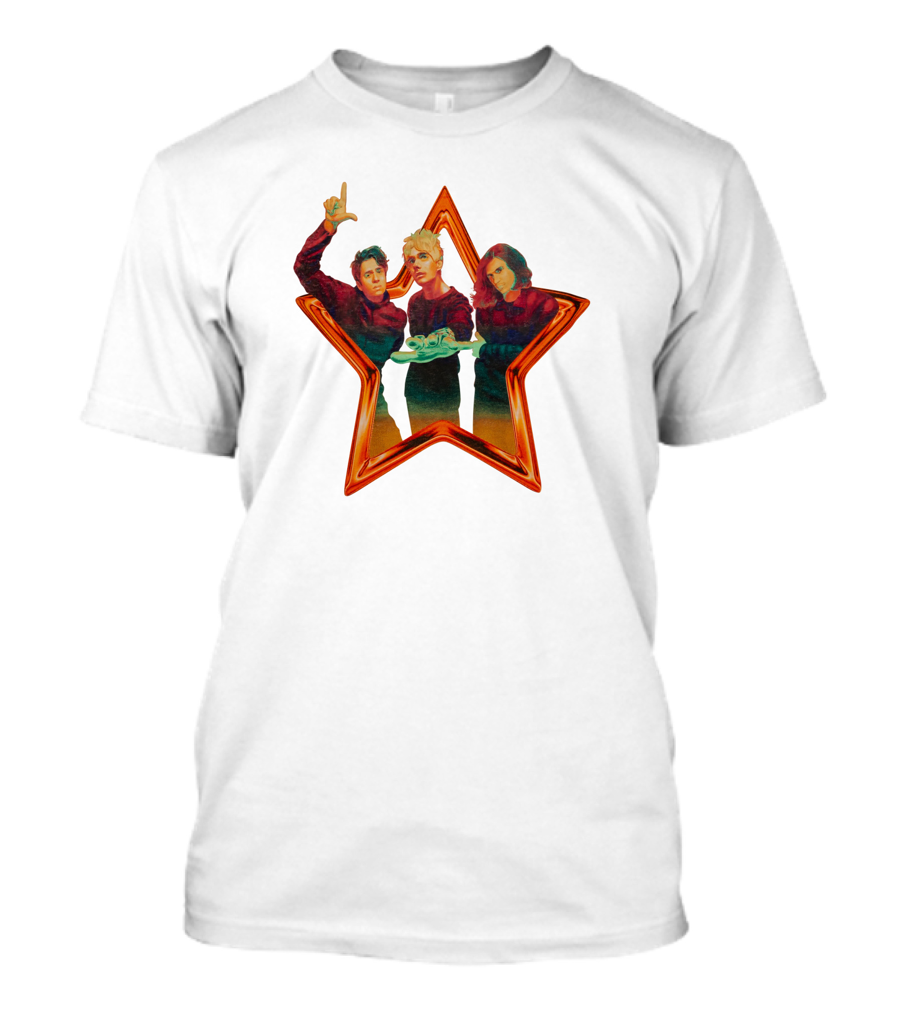 Waterparks Band Star Frame Trio T-Shirt
