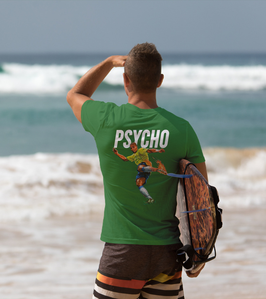 Adriano Psycho Soccer Kick With Flaming Shoe T-Shirt