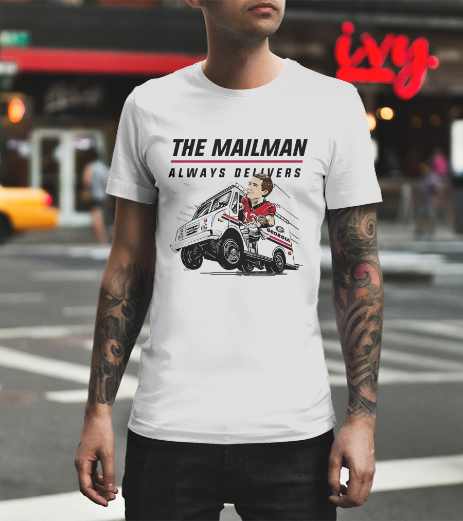 The Mailman Always Delivers Georgia Football Player T-Shirt