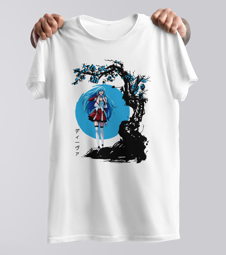 Vivy Fluorite Eye’s Song Blue Moon Anime Diva Character Sakura Tree T-Shirt