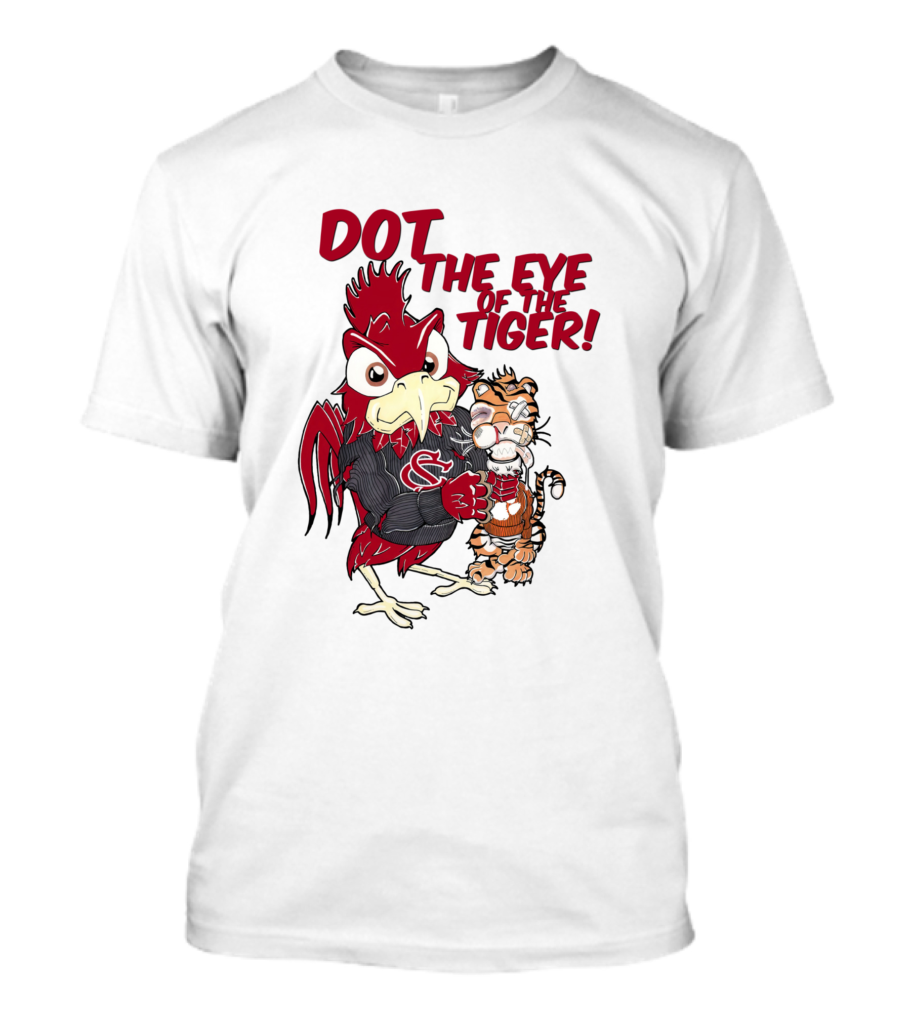 Dot The Eye Of The Tiger South Carolina Gamecocks Beat Clemson Tigers T-Shirt