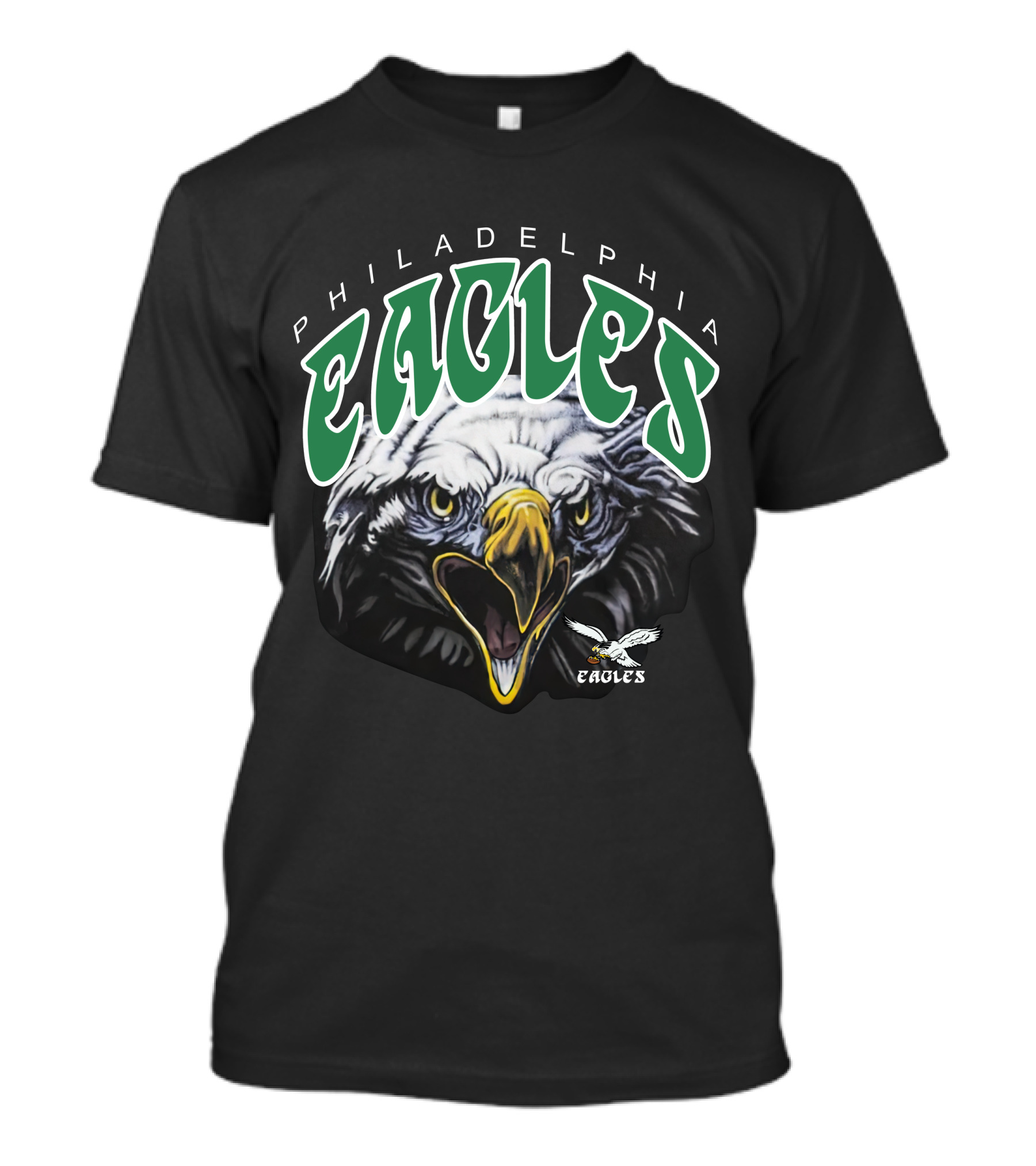 Philadelphia Eagles Vintage Salem Sportswear Fierce Eagle Head T-Shirt