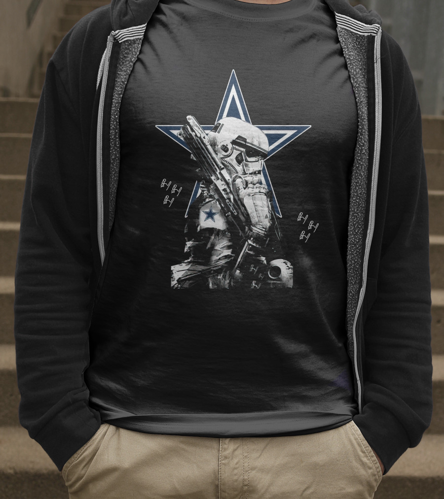 Stormtrooper Dallas Cowboys Star Wars Crossover Fan T-Shirt