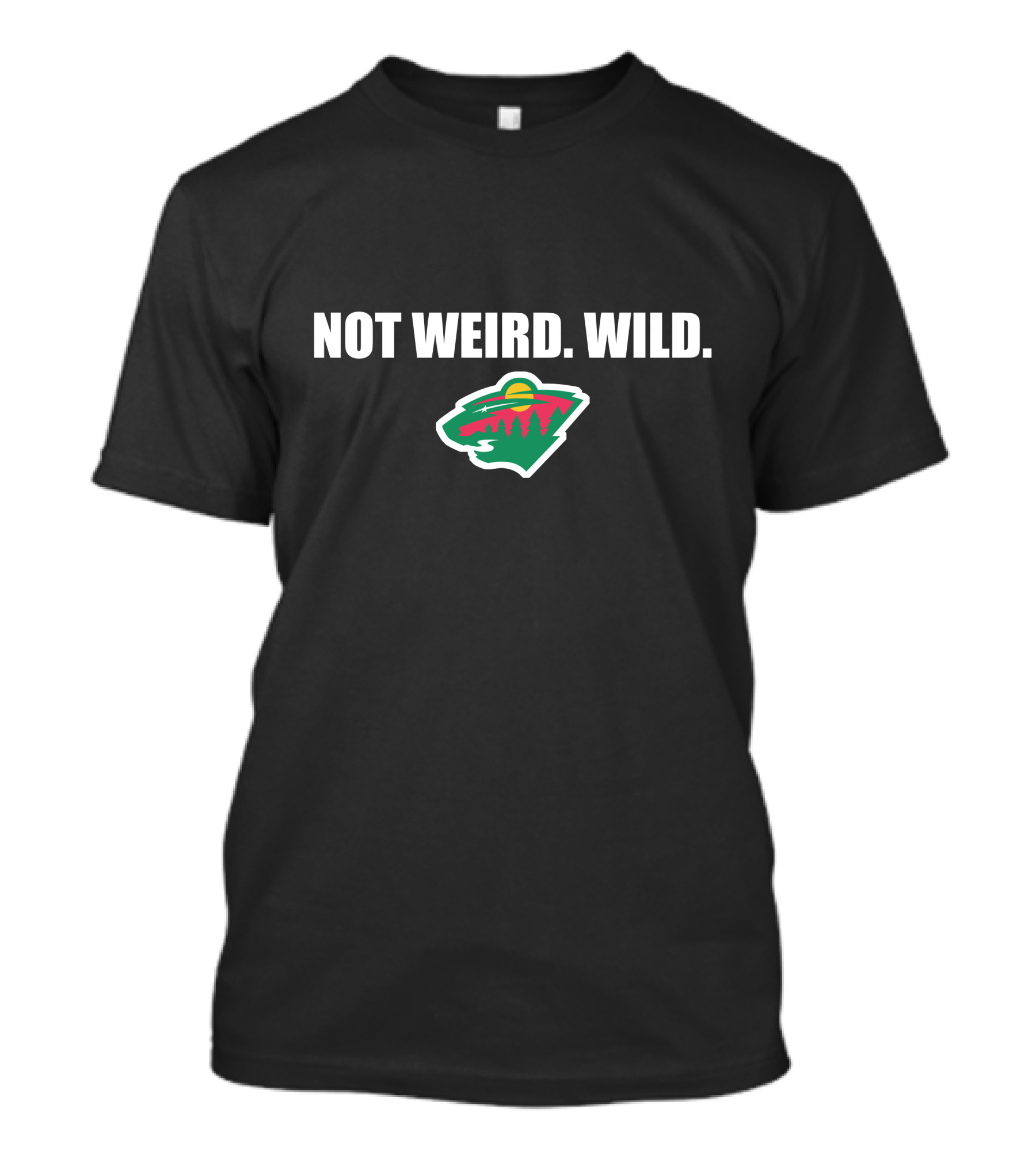 Not Weird Wild Kirill Kaprizov Minnesota Wild Black Opa T-Shirt