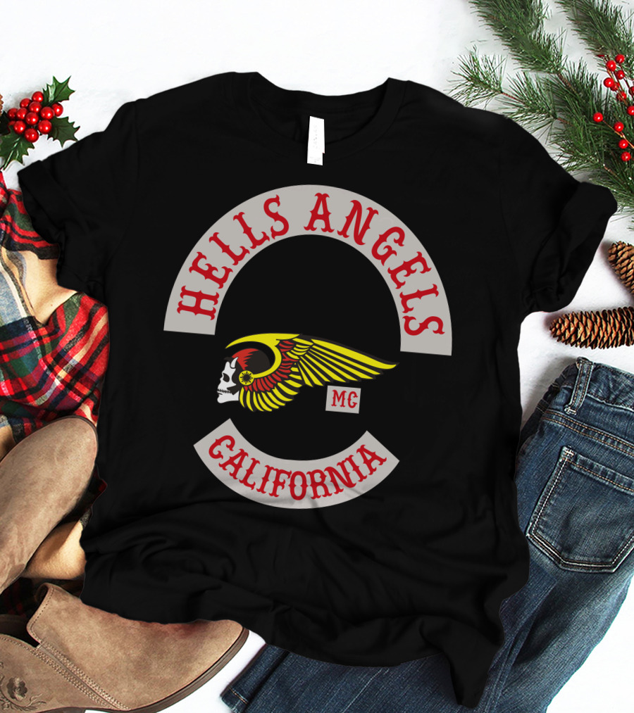 Hells Angels MC California Skull Wing T-Shirt