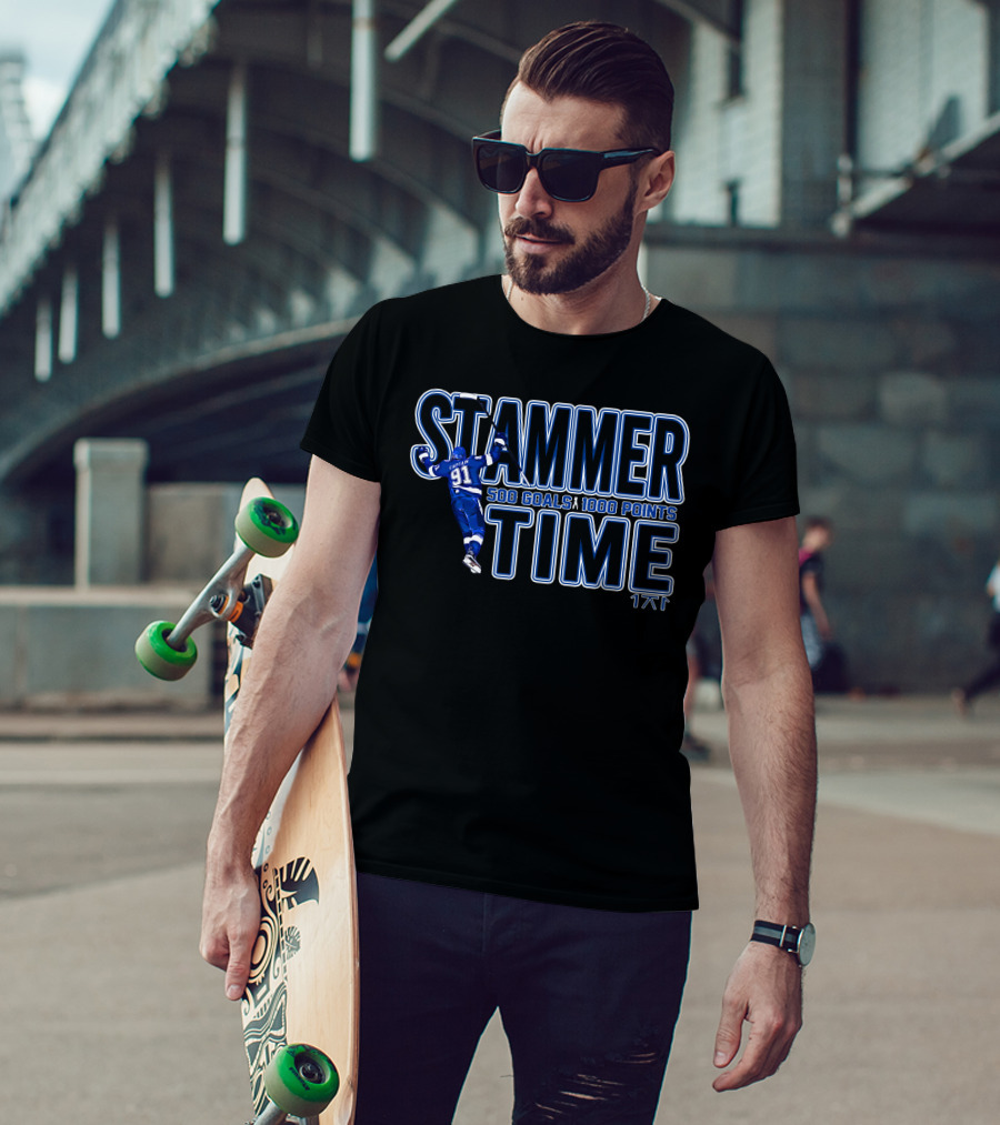Stammer Time 500 Goals 1000 Points 91 Captain T-Shirt