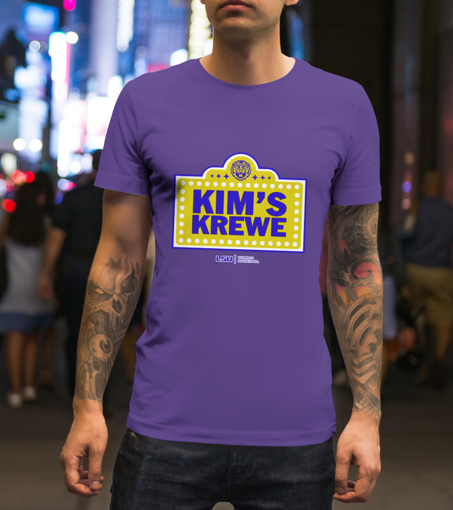LSU Tigers Women's Basketball Kim's Krewe Featuring Iconic Tiger T-Shirt