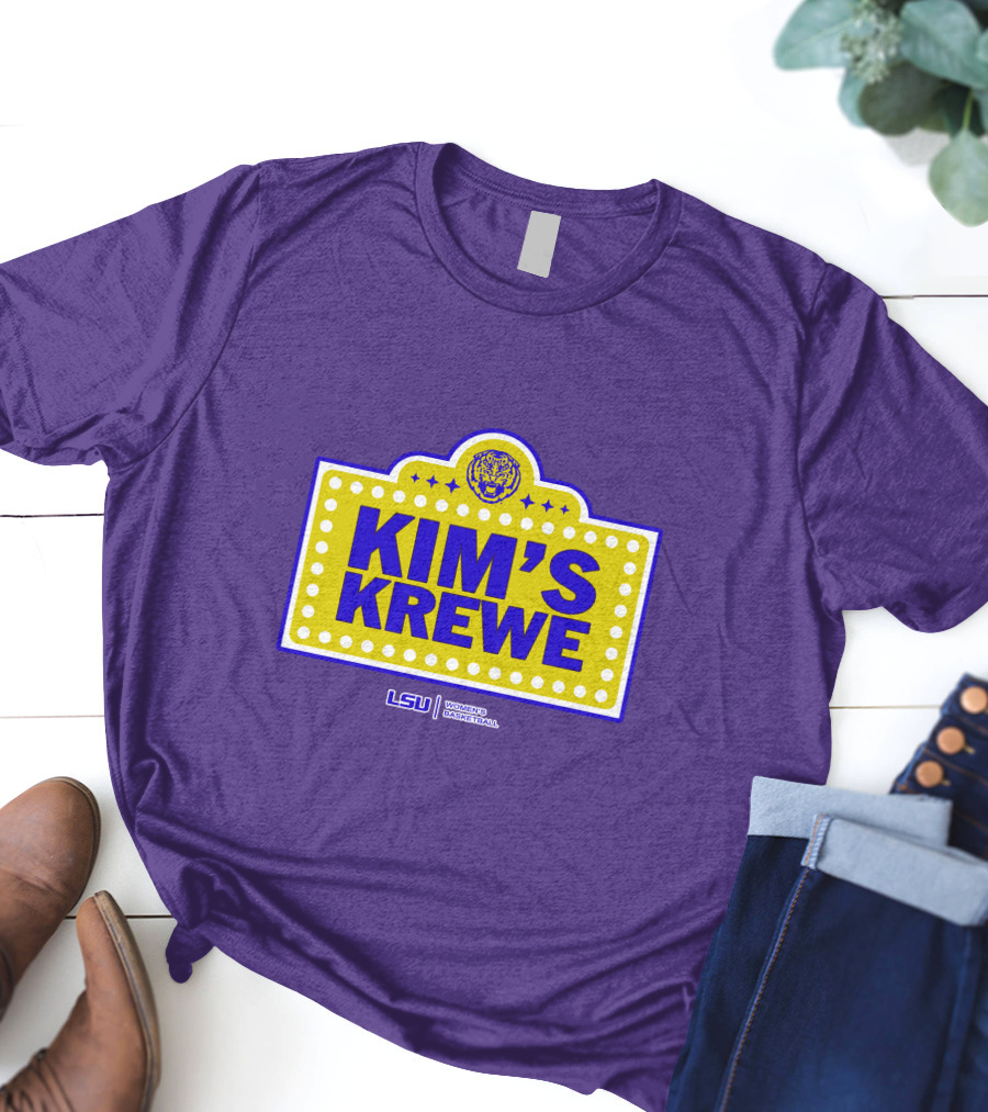 LSU Tigers Women's Basketball Kim's Krewe Featuring Iconic Tiger T-Shirt