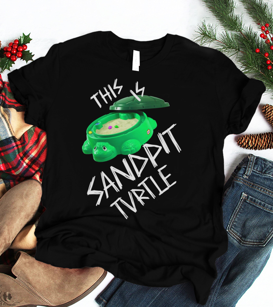 This Is Sandpit Turtle BMTH Meme White On Black Classic Merch T-Shirt