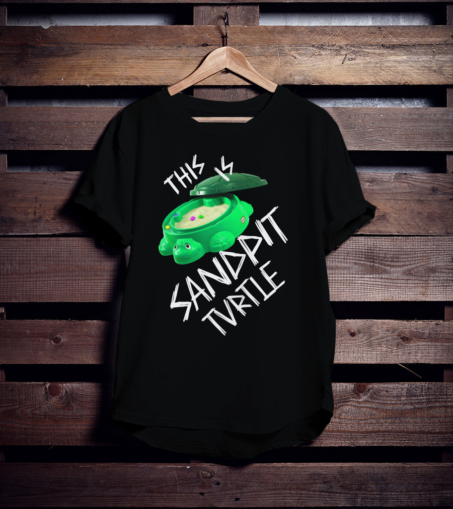 This Is Sandpit Turtle BMTH Meme White On Black Classic Merch T-Shirt