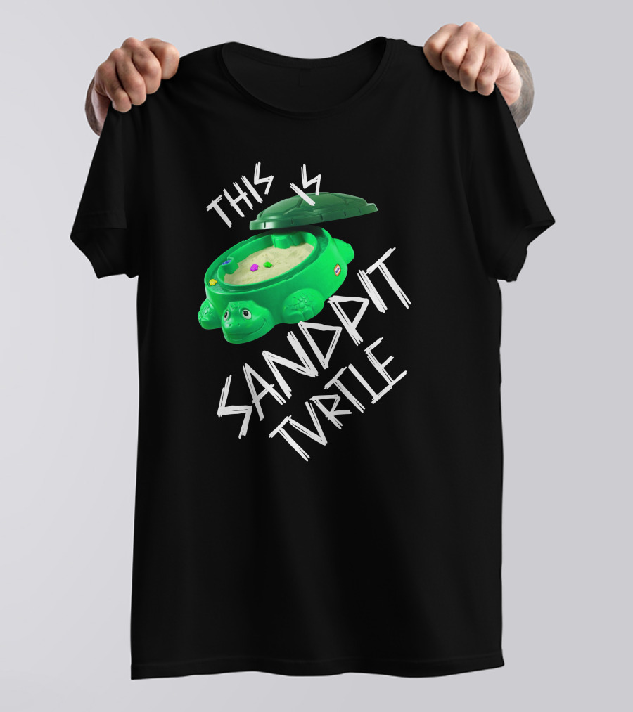 This Is Sandpit Turtle BMTH Meme White On Black Classic Merch T-Shirt