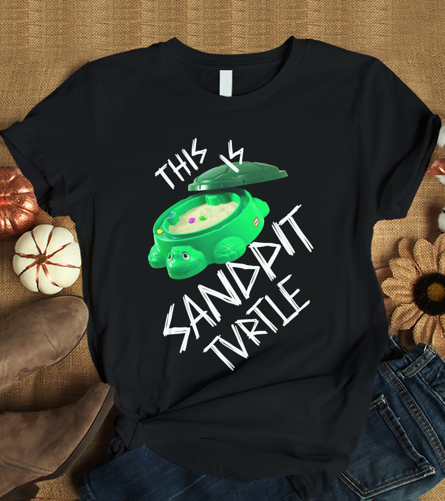 This Is Sandpit Turtle BMTH Meme White On Black Classic Merch T-Shirt