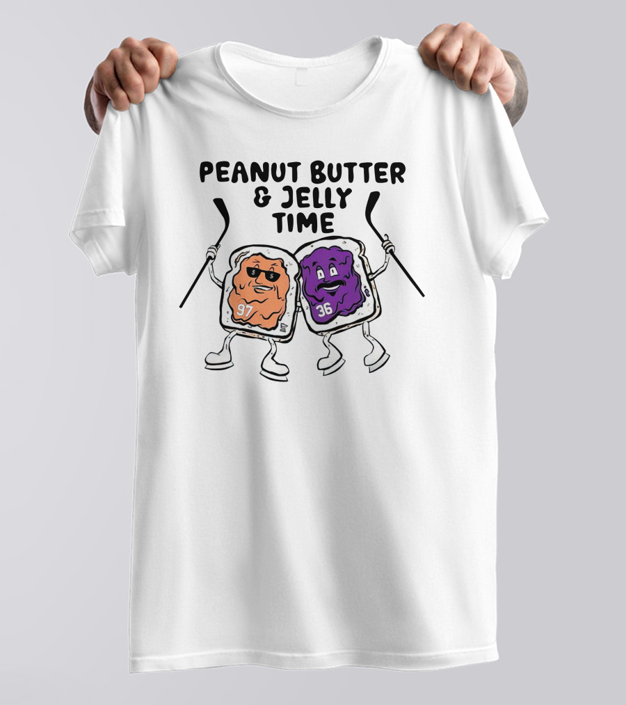 Minnesota Wild Peanut Butter And Jelly Time Hockey Duo 97 36 T-Shirt