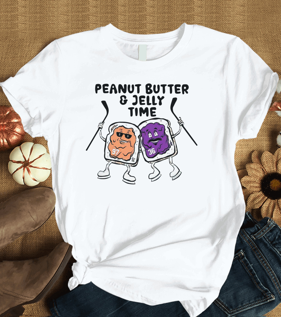 Minnesota Wild Peanut Butter And Jelly Time Hockey Duo 97 36 T-Shirt