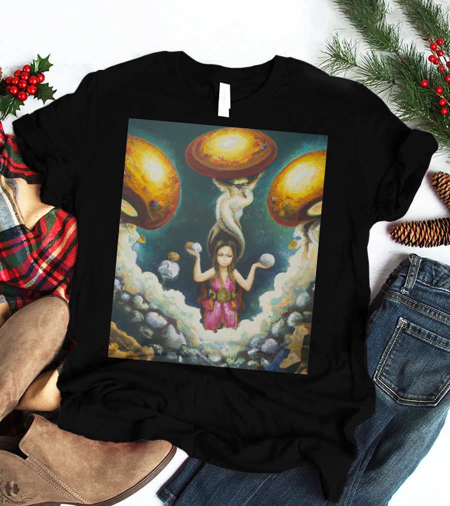 Style Bumble Sea Mushroom Goddess Surreal T-Shirt
