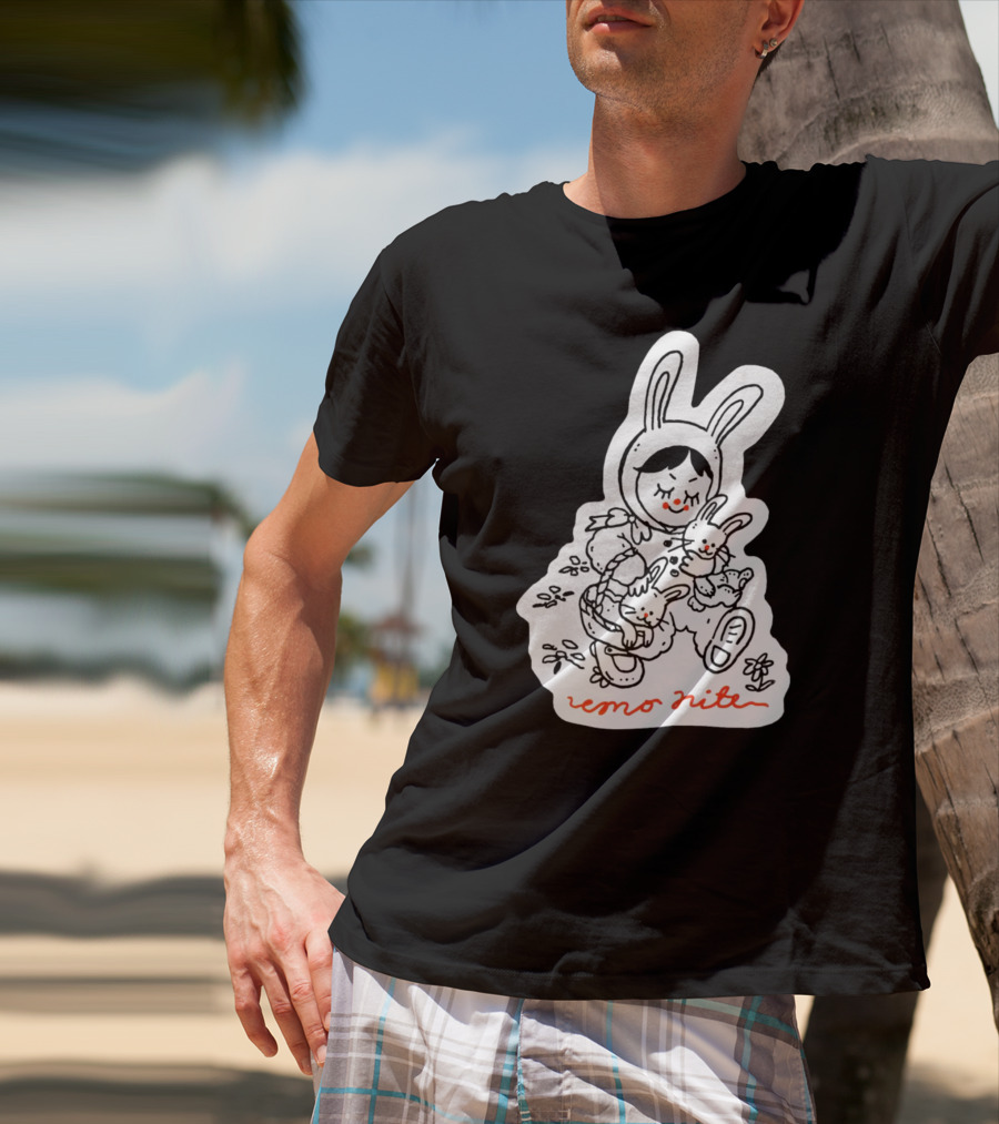 Emo Nite Bunny Sticker Woods Creature Trio T-Shirt