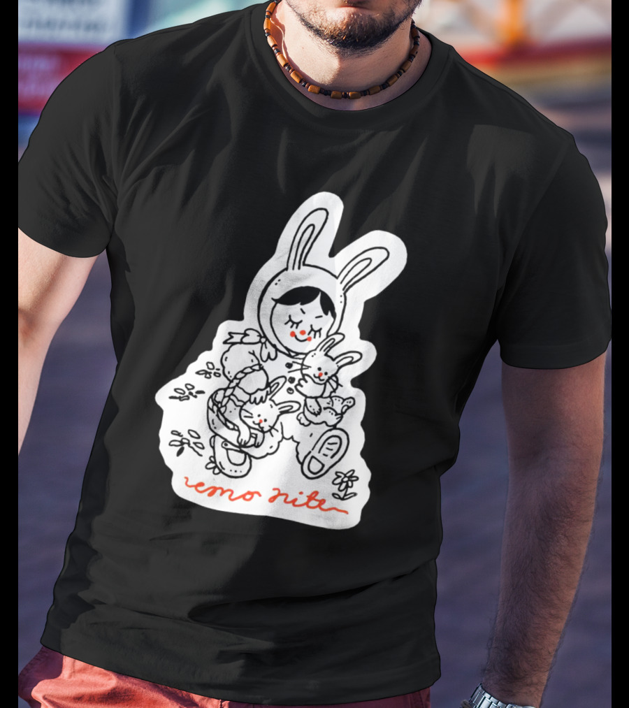 Emo Nite Bunny Sticker Woods Creature Trio T-Shirt