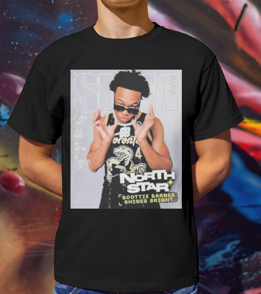 SLAM Cover North Star Toronto Raptors Scottie Barnes Shines Bright T-Shirt