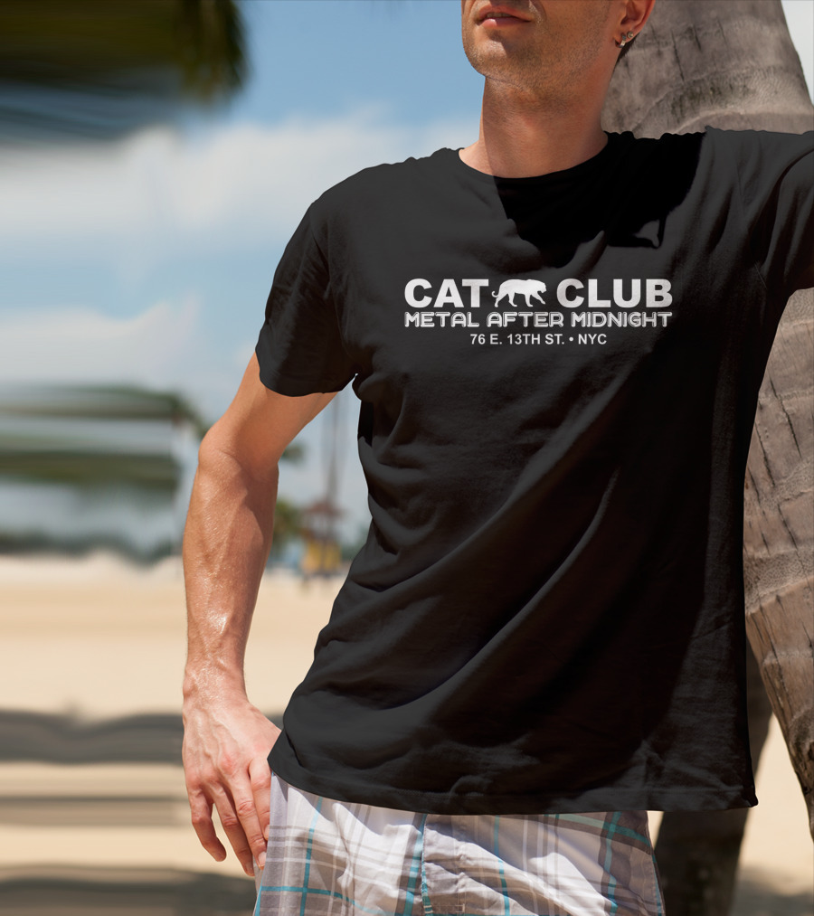 Cat Club New York Metal After Midnight 76 E. 13th St. NYC T-Shirt