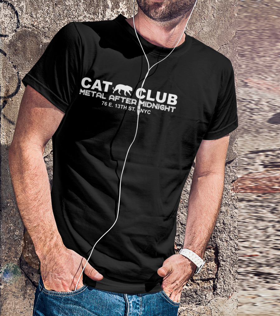Cat Club New York Metal After Midnight 76 E. 13th St. NYC T-Shirt
