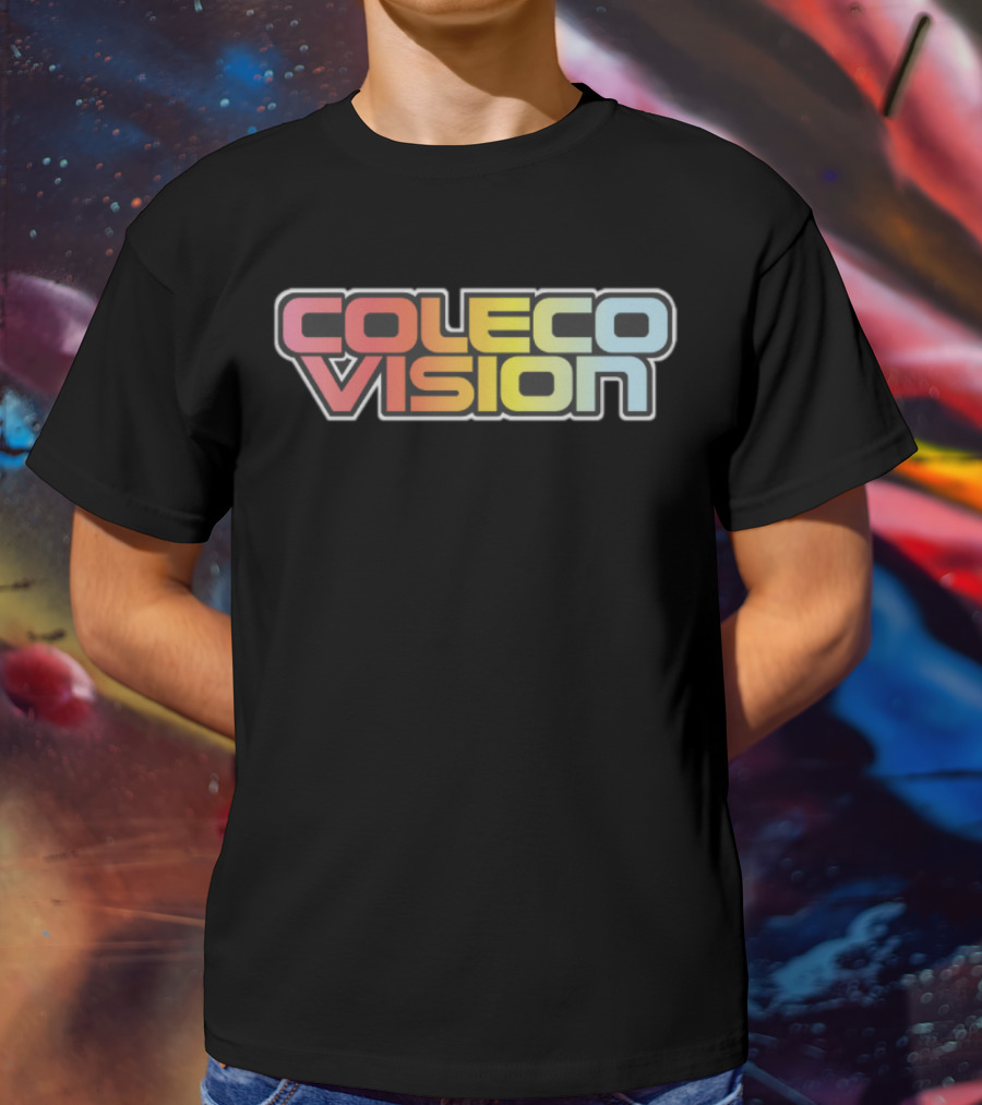 Colecovision Retro Gaming Console Logo Design In Multicolor T-Shirt