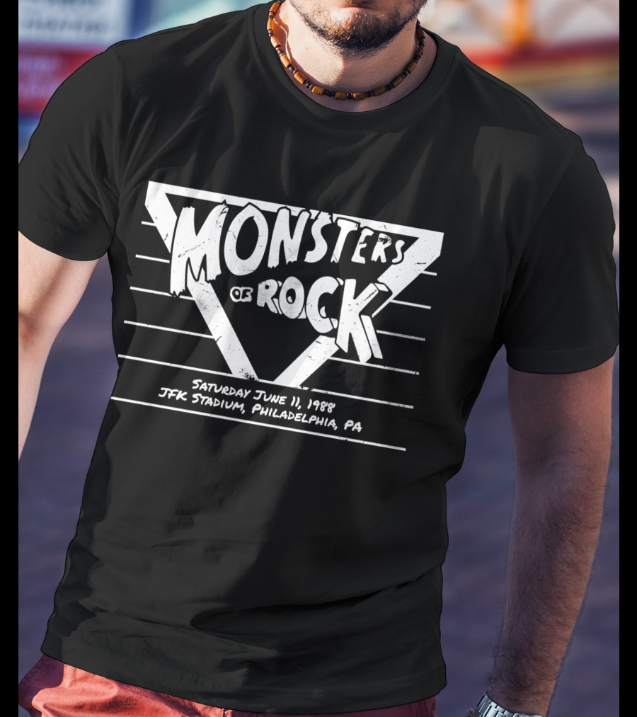 Monsters Of Rock Saturday June 11 1988 JFK Stadium Philadelphia PA T-Shirt