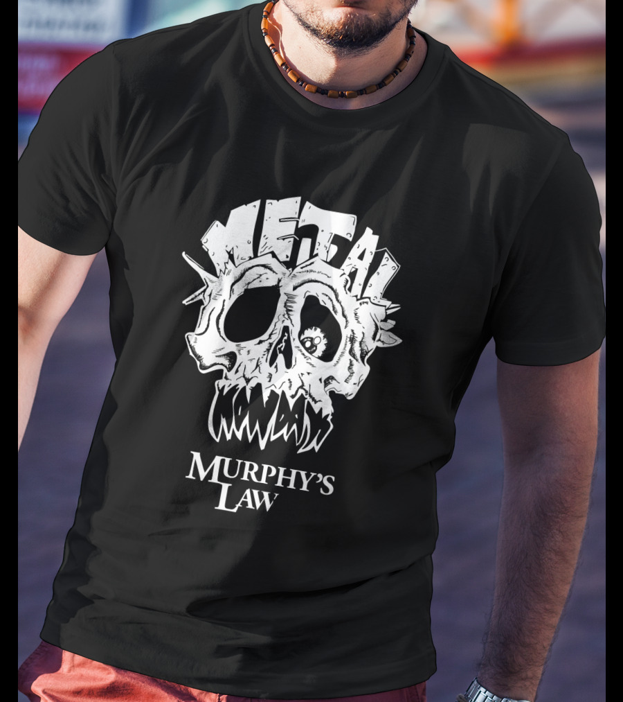 Murphy's Law Metal Mondays Skull Long Branch Jersey Shore T-Shirt