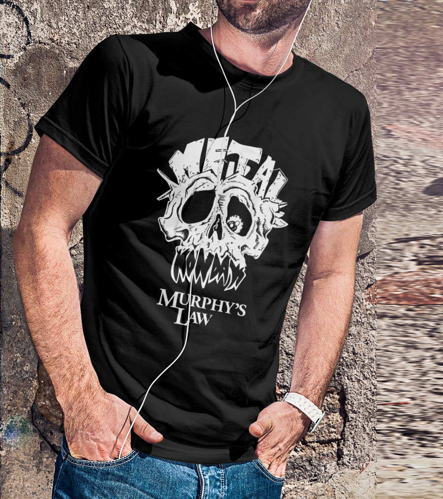 Murphy's Law Metal Mondays Skull Long Branch Jersey Shore T-Shirt