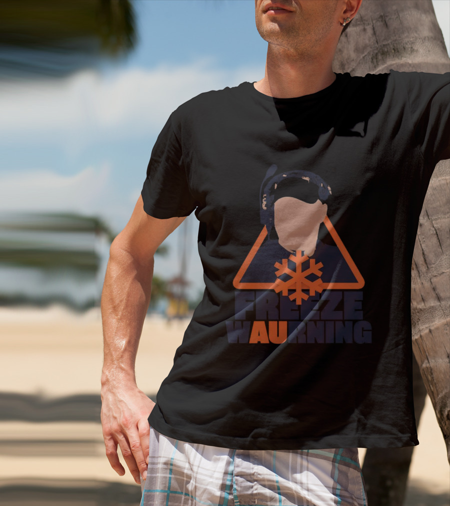 Freeze Warning Auburn Snowflake Iconic T-Shirt