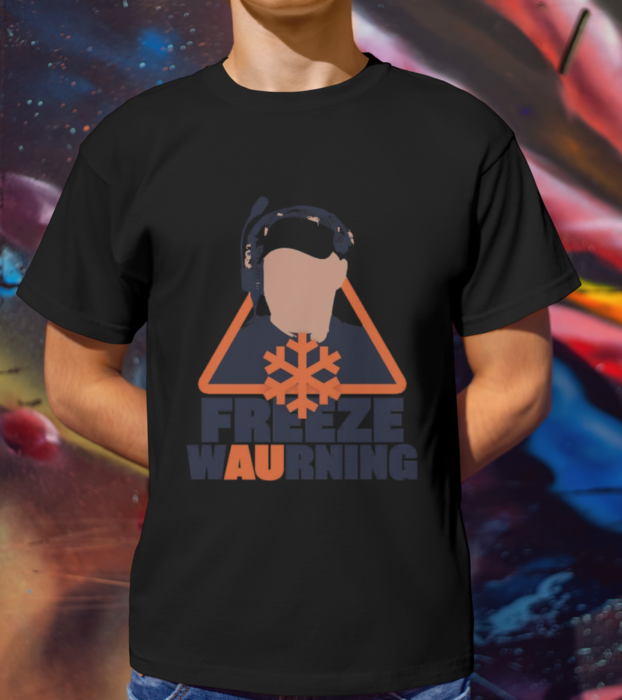Freeze Warning Auburn Snowflake Iconic T-Shirt