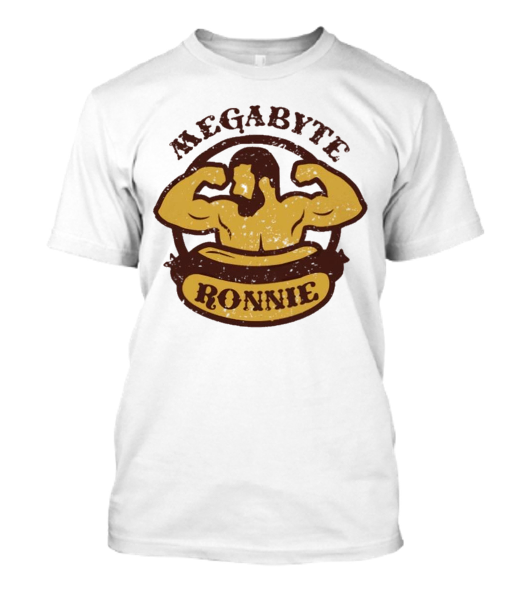 Megabyte Ronnie Flexing Muscles T-Shirt