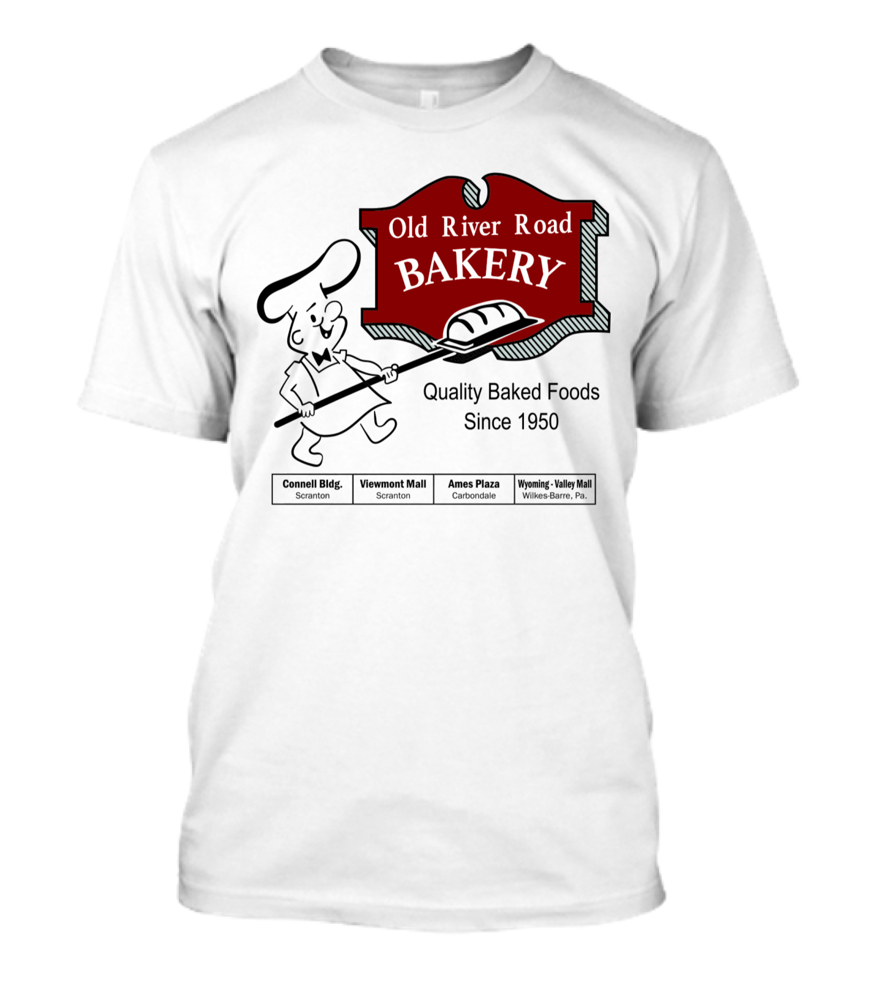 Old River Road Bakery Quality Baked Foods Since 1950 Scranton Carbondale Wilkes-Barre T-Shirt
