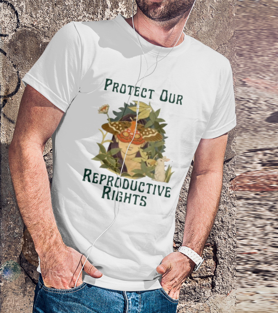 Protect Our Reproductive Rights Moth And Rabbit Nature Symbolism T-Shirt