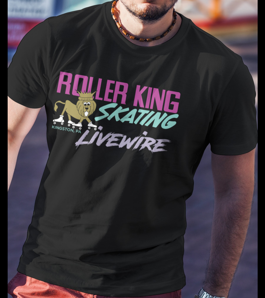 Roller King Skating Livewire Kingston PA Lion T-Shirt