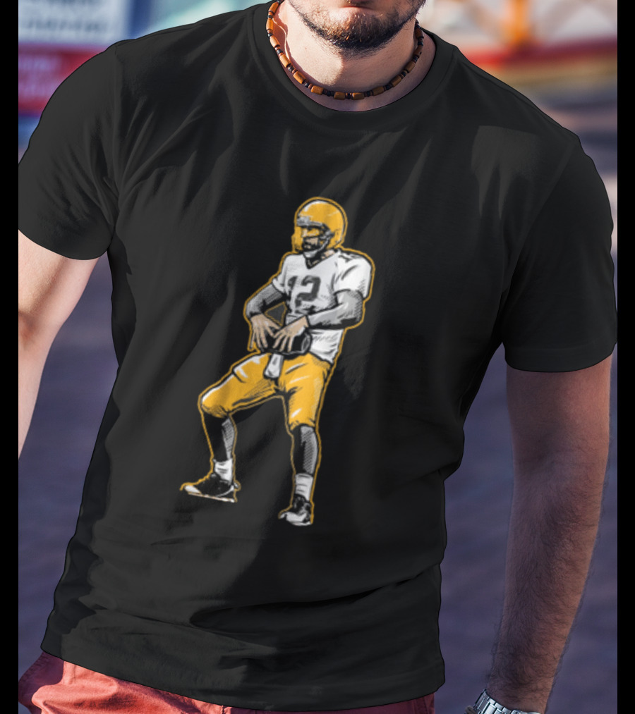 Aaron Rodgers Touchdown Celebration Football T-Shirt