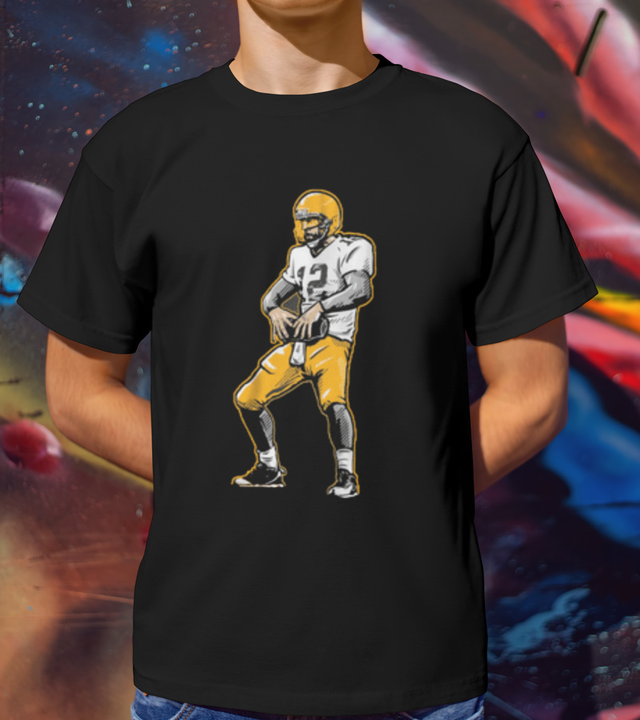 Aaron Rodgers Touchdown Celebration Football T-Shirt