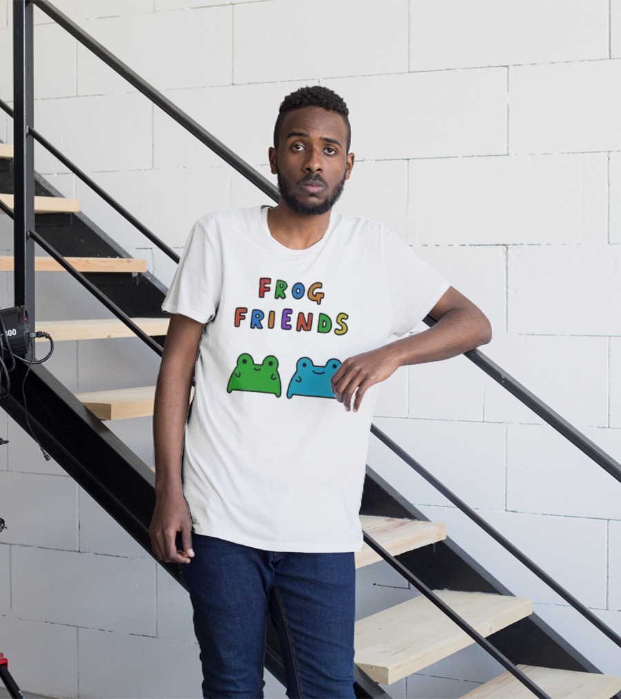 Frog Friends Comic Colorful Frogs T-Shirt