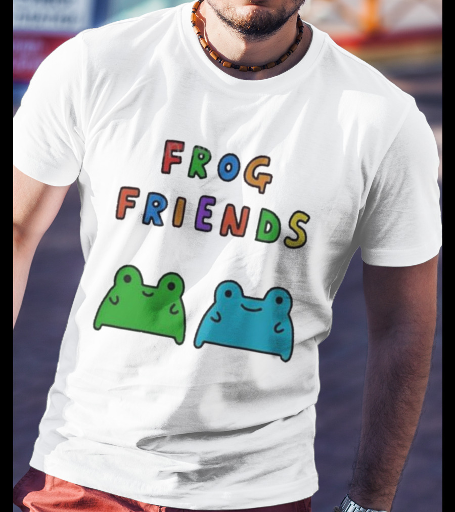 Frog Friends Comic Colorful Frogs T-Shirt