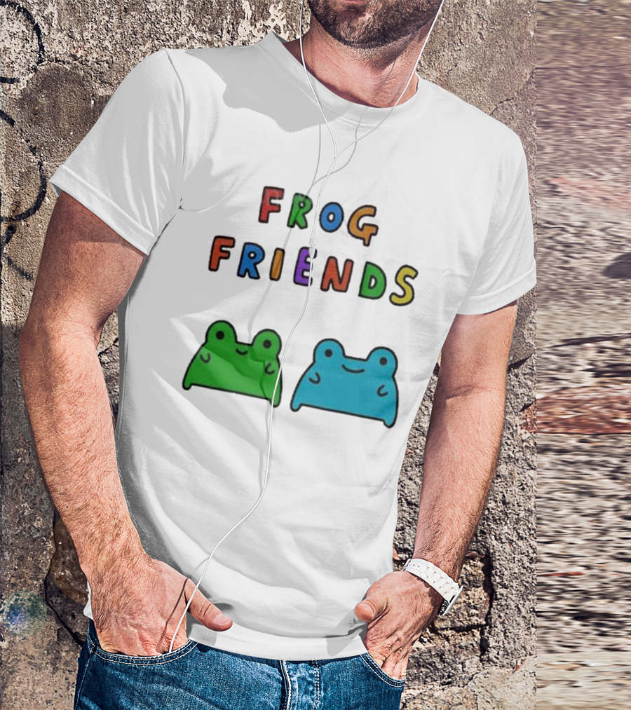 Frog Friends Comic Colorful Frogs T-Shirt