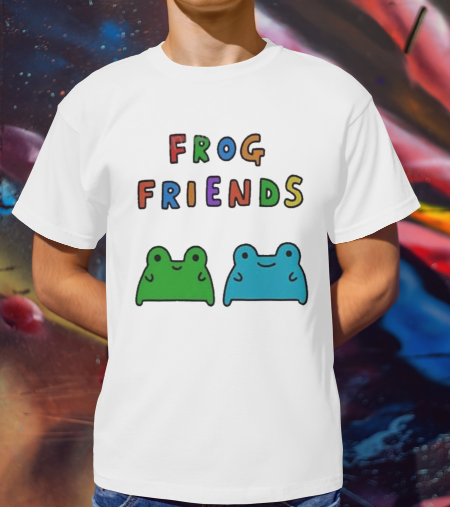Frog Friends Comic Colorful Frogs T-Shirt